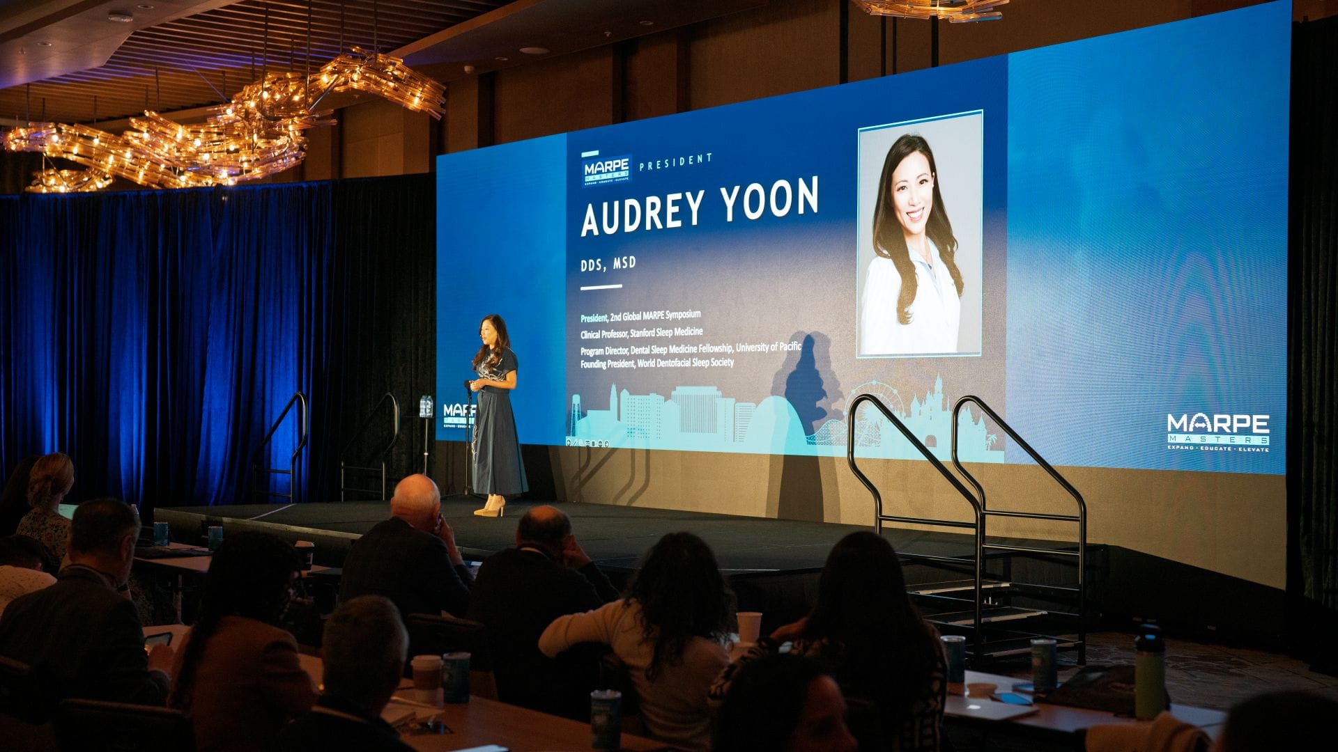 Dr. Audrey Yoon teaching attendees at the MARPE Symposium